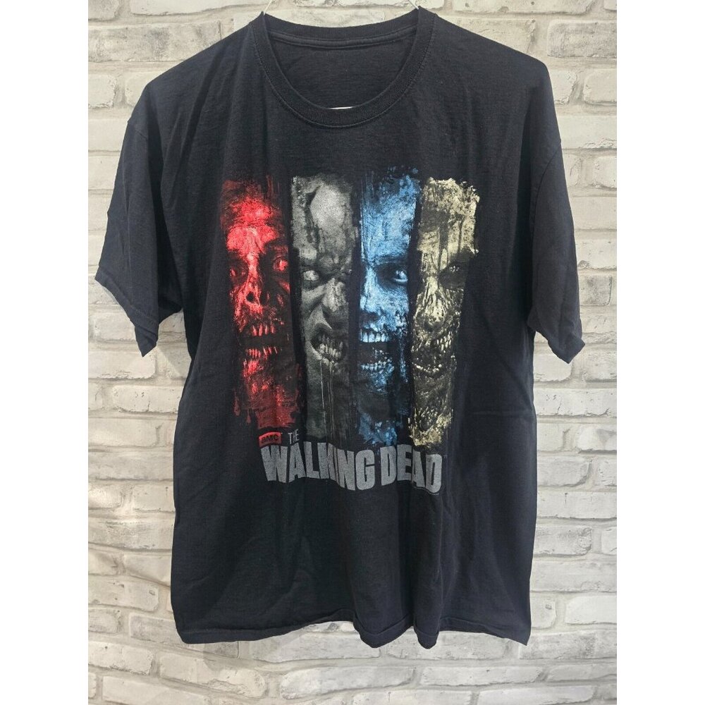 The Walking Dead Promo Shirt Mens‎ L/XL 2014 AMC Show Horror Zombies Y2K